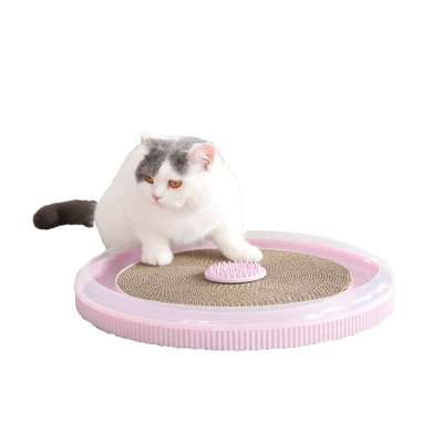 Eco-Friendly 4in1 Cute Interactive Cat Scratcher Toy Corrugated Cardboard